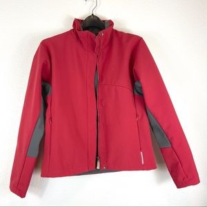 Vintage Salomon Red Smart Skin Ski/Winter Full Zip Jacket Medium